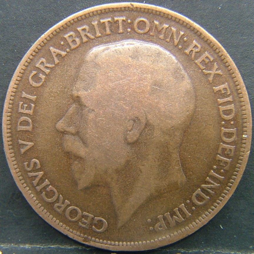 Back side of 🇬🇧 United Kingdom – Monarchs and Milestones 1 Penny 1915 coin