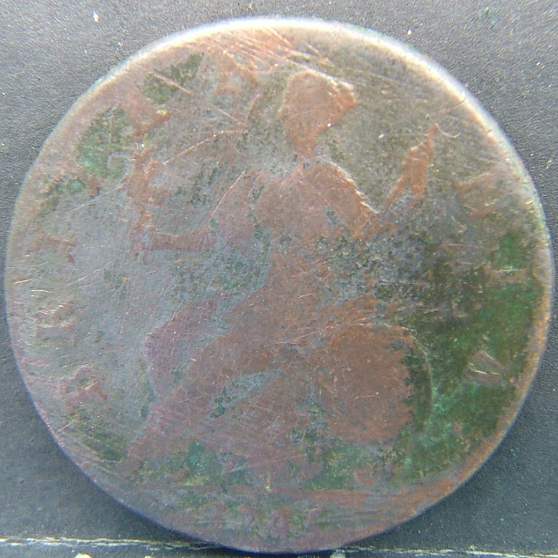 Additional view 2 of 🇬🇧 United Kingdom – Monarchs and Milestones Half Penny 1744 coin