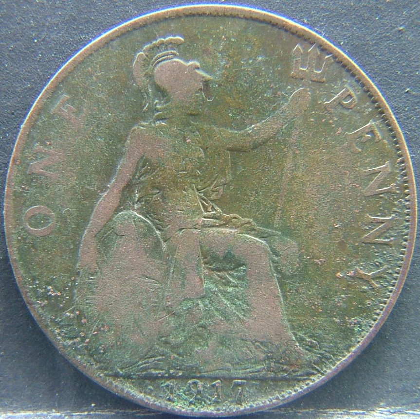 Additional view 1 of 🇬🇧 United Kingdom – Monarchs and Milestones 1 Penny 1917 coin