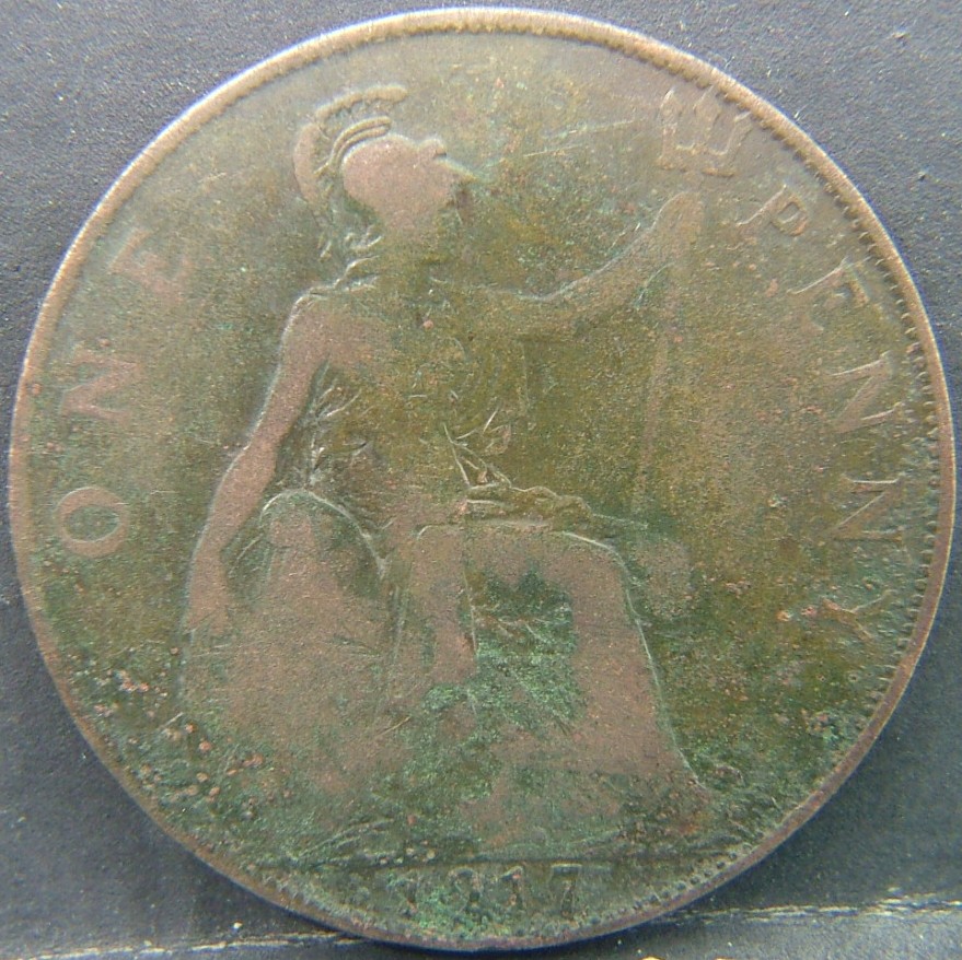 Additional view 2 of 🇬🇧 United Kingdom – Monarchs and Milestones 1 Penny 1917 coin
