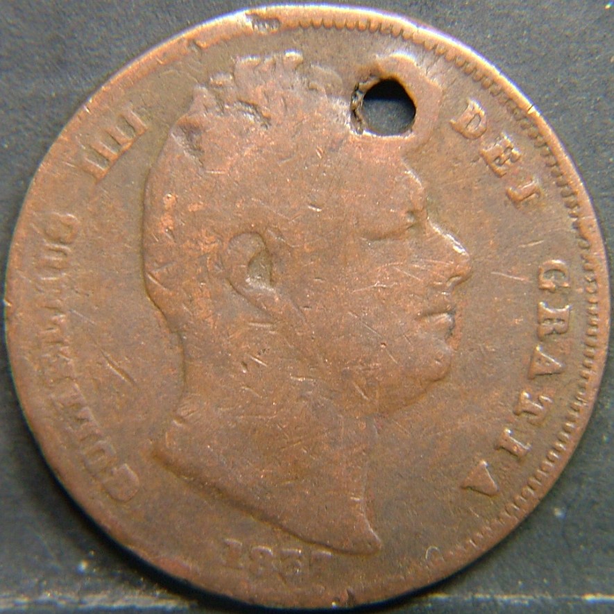 Back side of 🇬🇧 United Kingdom – Monarchs and Milestones Farthing 1837 coin