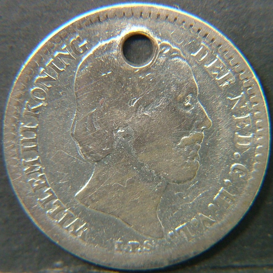 Back side of 🇳🇱 NETHERLANDS – Dutch Coin Tradition 10 Cents 1859 coin