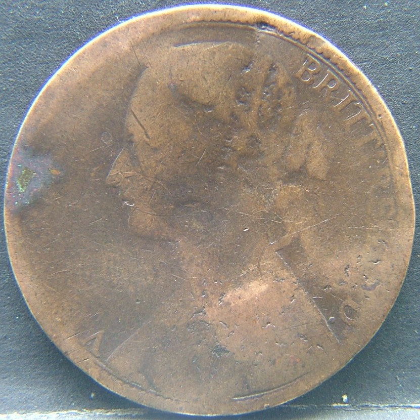 Front side of 🇬🇧 United Kingdom – Monarchs and Milestones 1 Penny 1876 coin