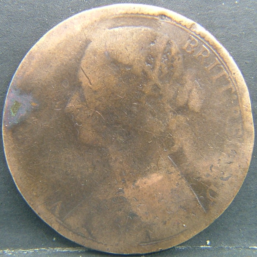 Back side of 🇬🇧 United Kingdom – Monarchs and Milestones 1 Penny 1876 coin