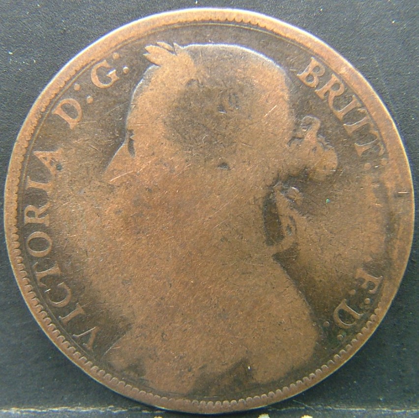 Back side of 🇬🇧 United Kingdom – Monarchs and Milestones 1 Penny 1882 coin