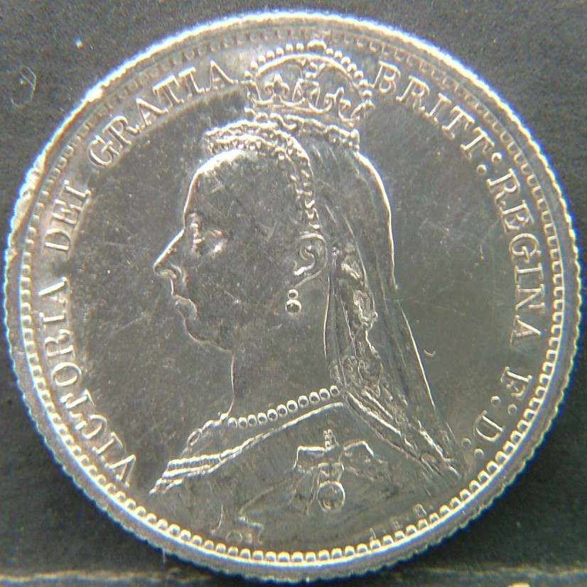 Back side of 🇬🇧 United Kingdom – Monarchs and Milestones 6 Pence 1887 coin