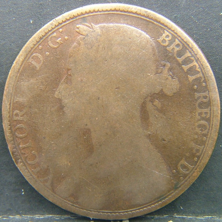 Back side of 🇬🇧 United Kingdom – Monarchs and Milestones 1 Penny 1891 coin