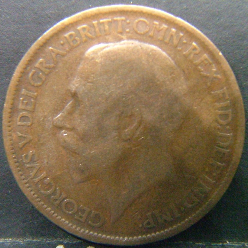 Back side of 🇬🇧 United Kingdom – Monarchs and Milestones Half Penny 1915 coin