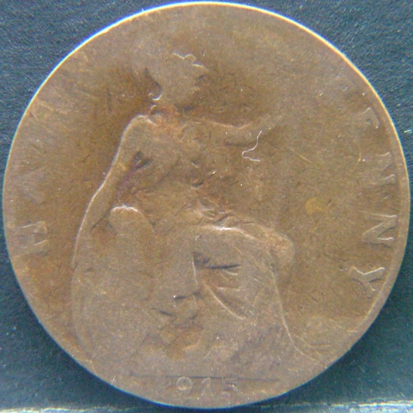 Additional view 1 of 🇬🇧 United Kingdom – Monarchs and Milestones Half Penny 1915 coin