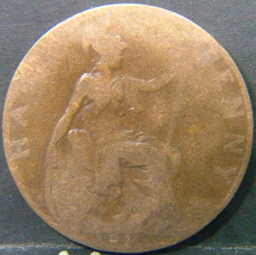 Additional view 2 of 🇬🇧 United Kingdom – Monarchs and Milestones Half Penny 1915 coin