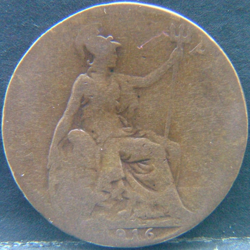 Additional view 1 of 🇬🇧 United Kingdom – Monarchs and Milestones Half Penny 1916 coin