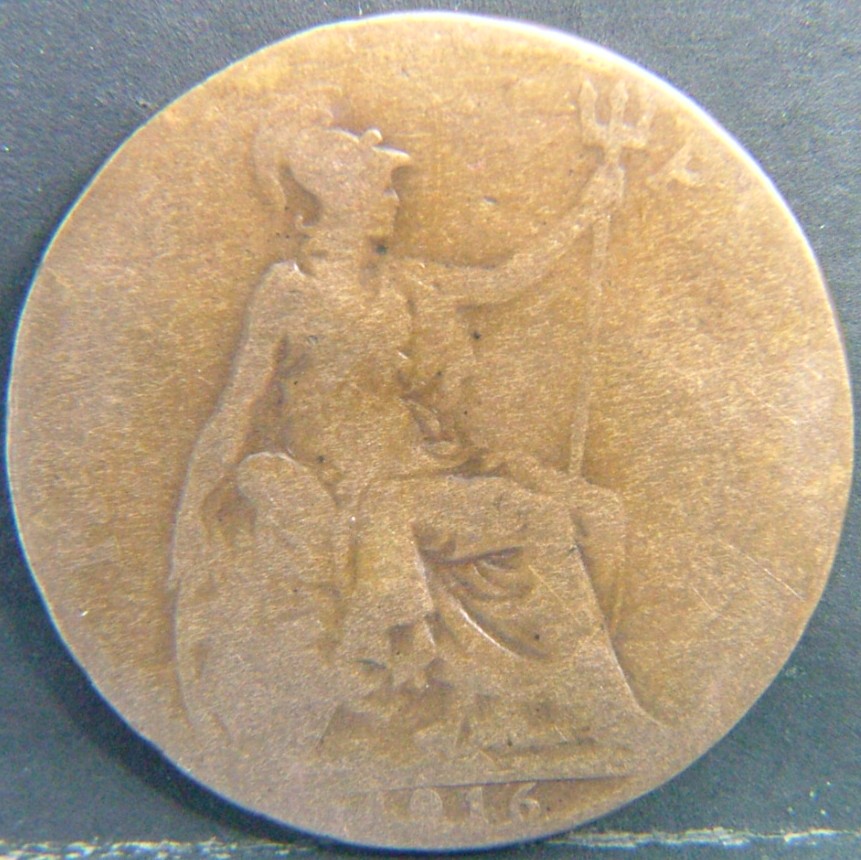 Additional view 2 of 🇬🇧 United Kingdom – Monarchs and Milestones Half Penny 1916 coin
