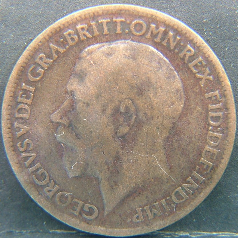 Back side of 🇬🇧 United Kingdom – Monarchs and Milestones Farthing 1918 coin