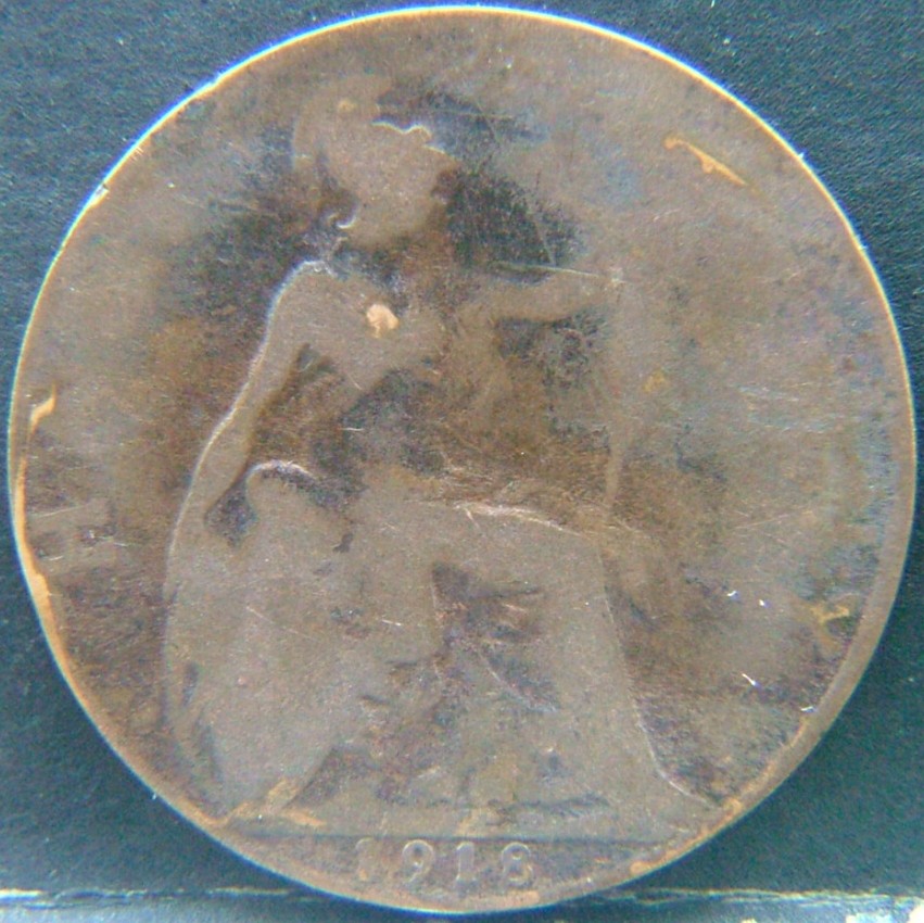 Additional view 1 of 🇬🇧 United Kingdom – Monarchs and Milestones Half Penny 1918 coin