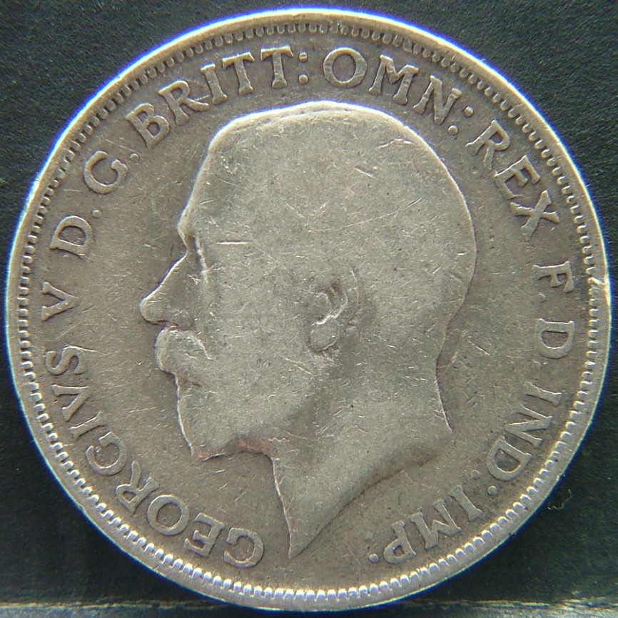 Front side of 🇬🇧 United Kingdom – Monarchs and Milestones Florin 1919 coin