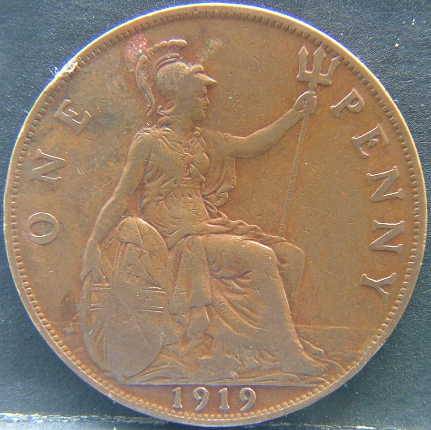 Additional view 1 of 🇬🇧 United Kingdom – Monarchs and Milestones 1 Penny 1919 coin