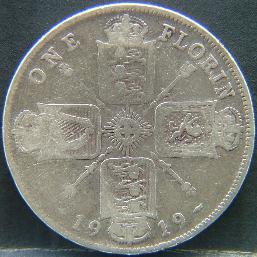 Additional view 1 of 🇬🇧 United Kingdom – Monarchs and Milestones Florin 1919 coin
