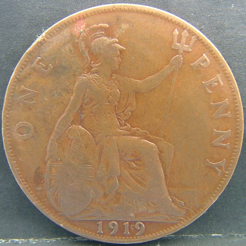 Additional view 2 of 🇬🇧 United Kingdom – Monarchs and Milestones 1 Penny 1919 coin
