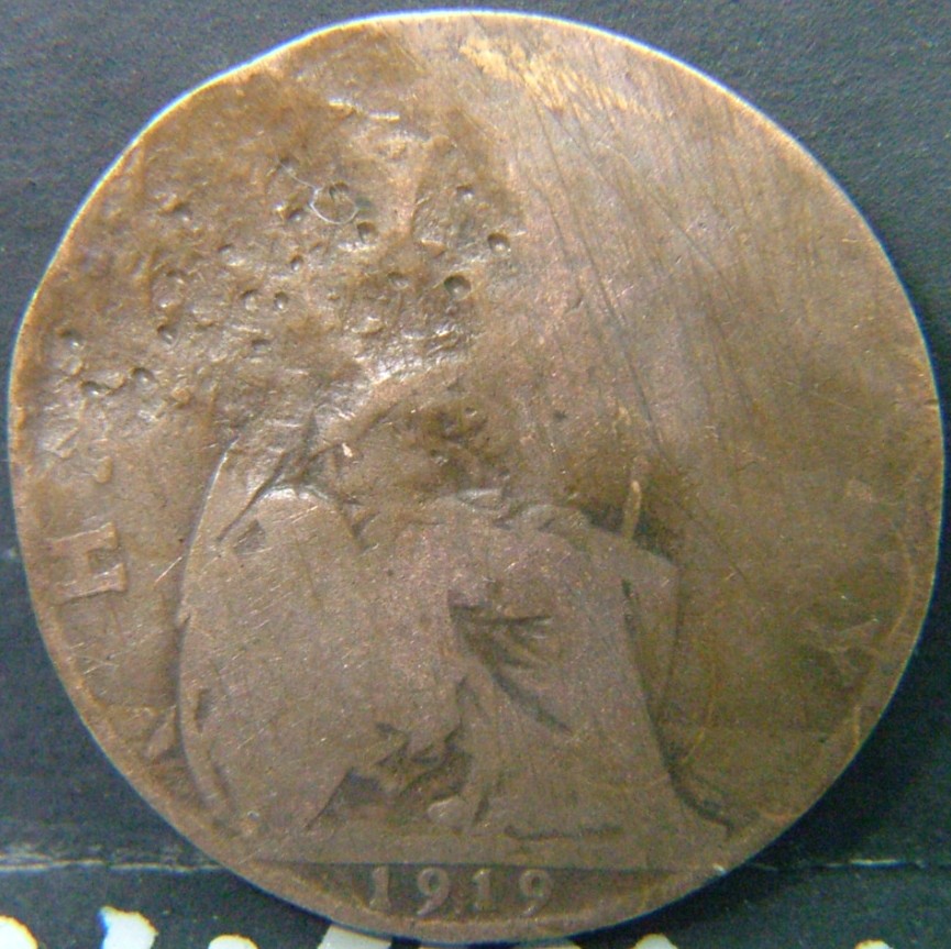 Additional view 2 of 🇬🇧 United Kingdom – Monarchs and Milestones Half Penny 1919 coin