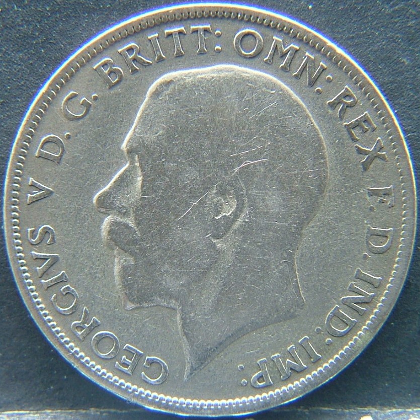 Front side of 🇬🇧 United Kingdom – Monarchs and Milestones Florin 1921 coin