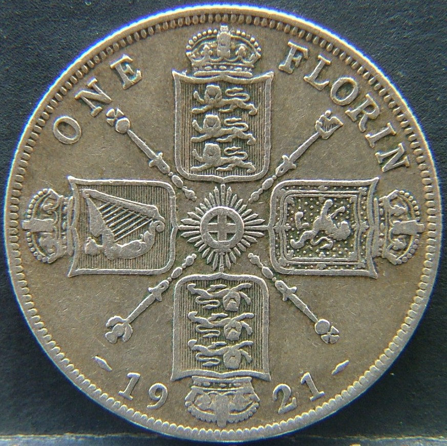 Additional view 1 of 🇬🇧 United Kingdom – Monarchs and Milestones Florin 1921 coin