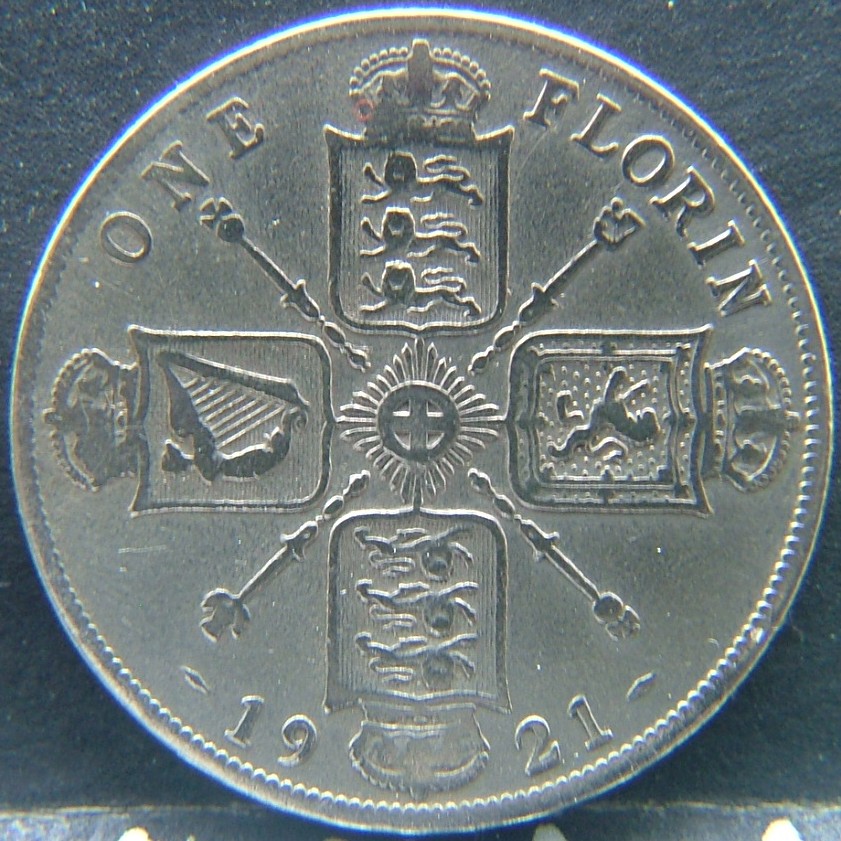 Additional view 1 of 🇬🇧 United Kingdom – Monarchs and Milestones Florin 1921 coin