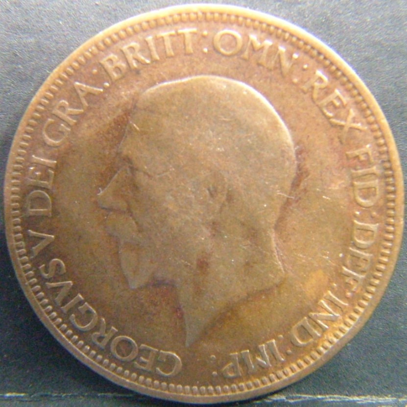Back side of 🇬🇧 United Kingdom – Monarchs and Milestones Half Penny 1928 coin