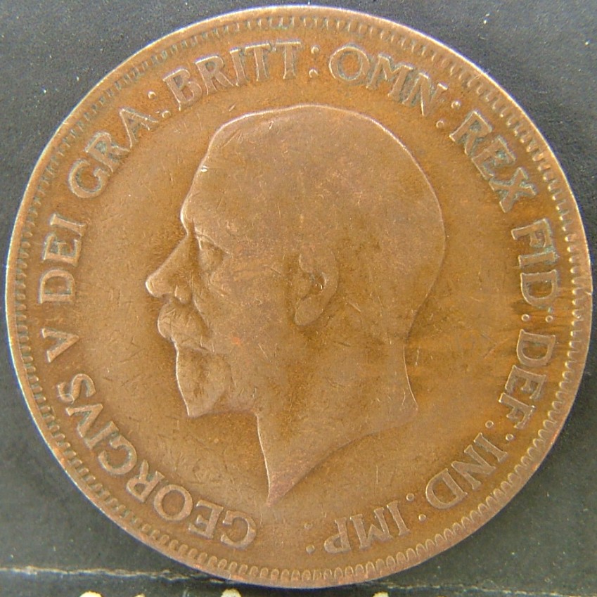 Back side of 🇬🇧 United Kingdom – Monarchs and Milestones 1 Penny 1929 coin