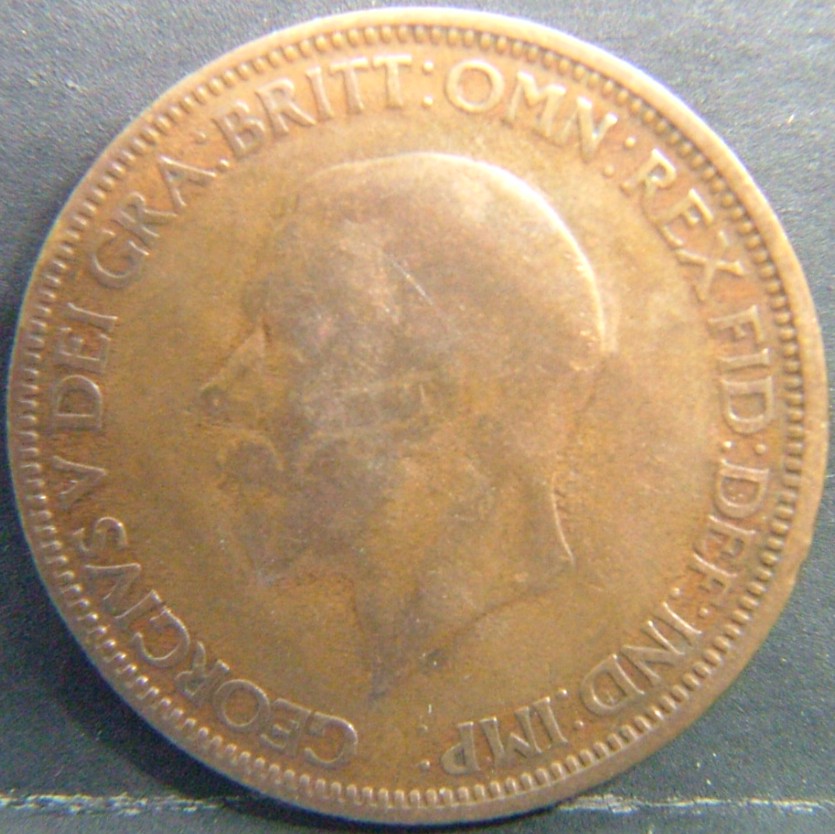 Back side of 🇬🇧 United Kingdom – Monarchs and Milestones Half Penny 1931 coin
