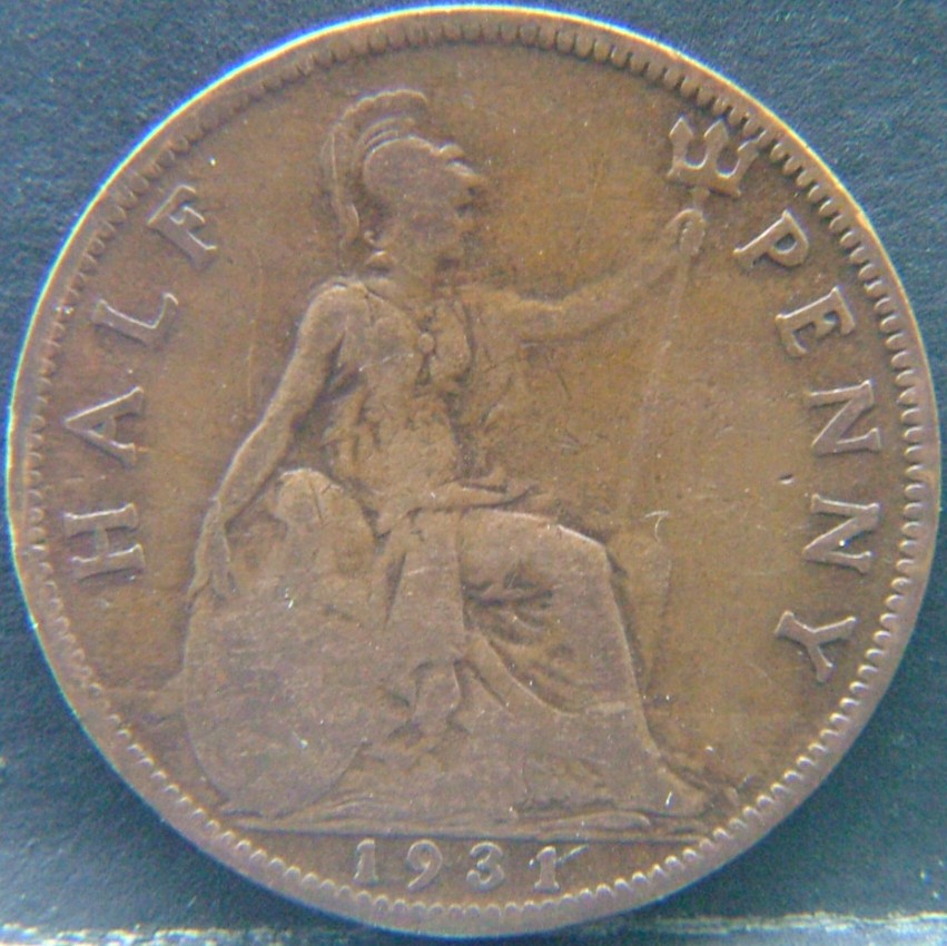 Additional view 1 of 🇬🇧 United Kingdom – Monarchs and Milestones Half Penny 1931 coin