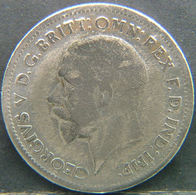 Back side of 🇬🇧 United Kingdom – Monarchs and Milestones 6 Pence 1933 coin