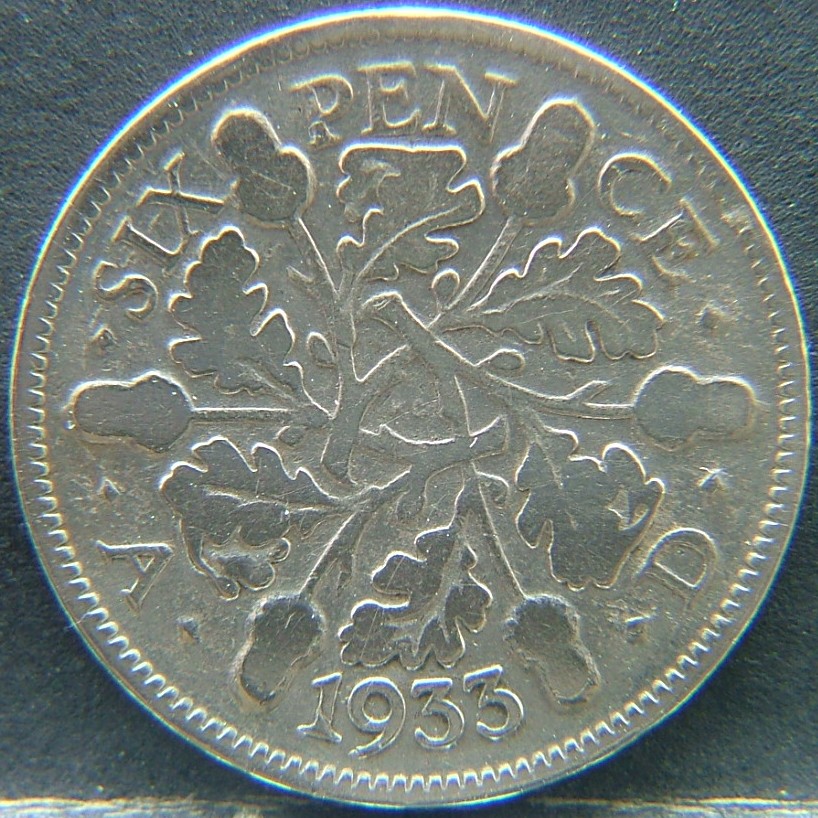 Additional view 1 of 🇬🇧 United Kingdom – Monarchs and Milestones 6 Pence 1933 coin
