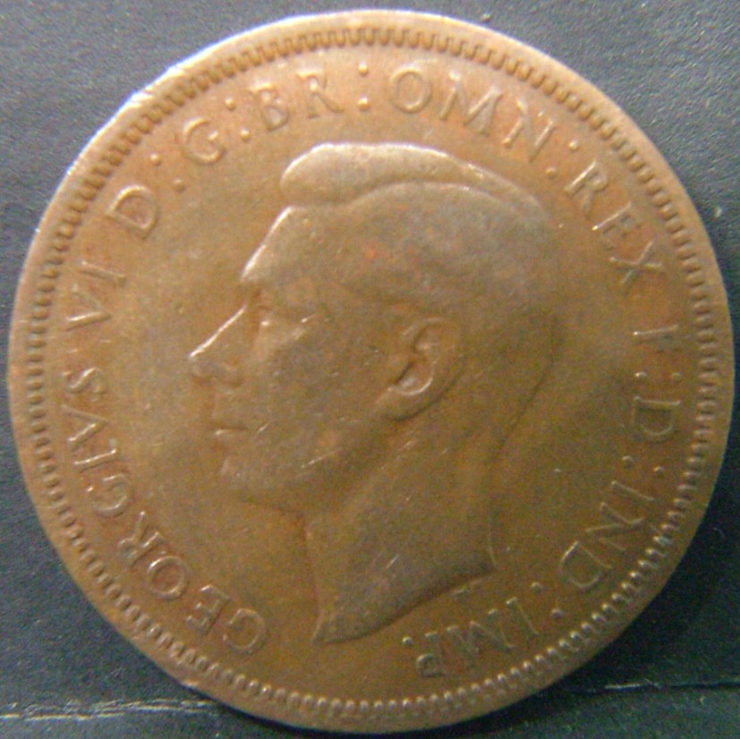 Back side of 🇬🇧 United Kingdom – Monarchs and Milestones Half Penny 1937 coin