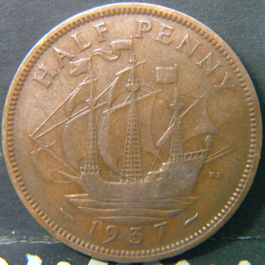 Additional view 2 of 🇬🇧 United Kingdom – Monarchs and Milestones Half Penny 1937 coin