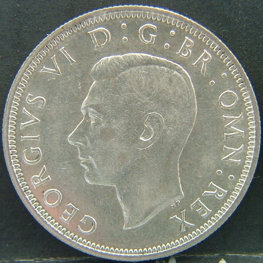 Front side of 🇬🇧 United Kingdom – Monarchs and Milestones Half Crown 1939 coin