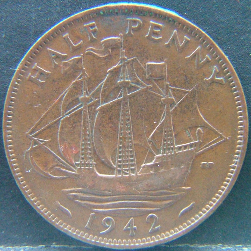 Additional view 1 of 🇬🇧 United Kingdom – Monarchs and Milestones Half Penny 1942 coin