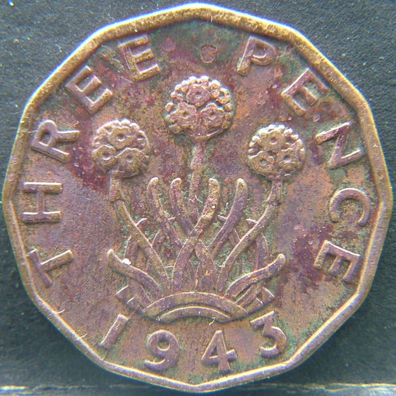 Additional view 1 of 🇬🇧 United Kingdom – Monarchs and Milestones 3 Pence 1943 coin