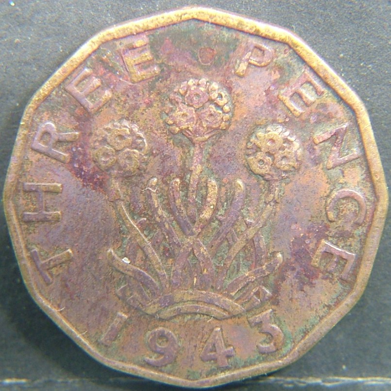 Additional view 2 of 🇬🇧 United Kingdom – Monarchs and Milestones 3 Pence 1943 coin