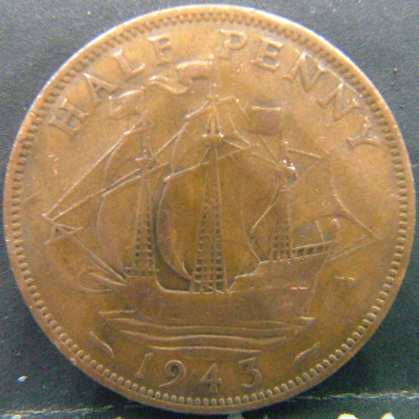 Additional view 2 of 🇬🇧 United Kingdom – Monarchs and Milestones Half Penny 1943 coin
