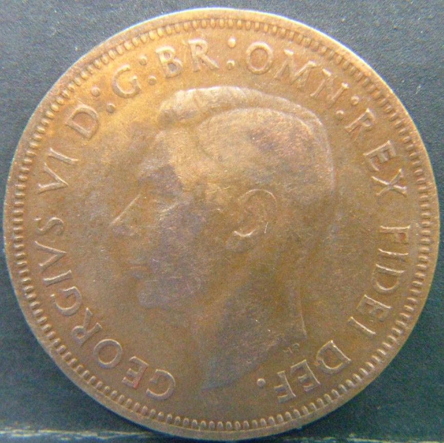 Back side of 🇬🇧 United Kingdom – Monarchs and Milestones Half Penny 1950 coin