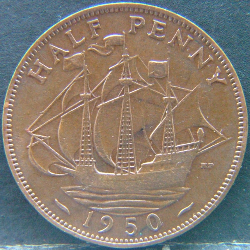 Additional view 1 of 🇬🇧 United Kingdom – Monarchs and Milestones Half Penny 1950 coin