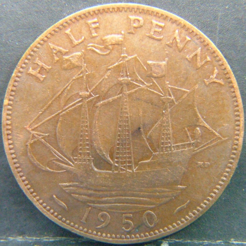 Additional view 2 of 🇬🇧 United Kingdom – Monarchs and Milestones Half Penny 1950 coin
