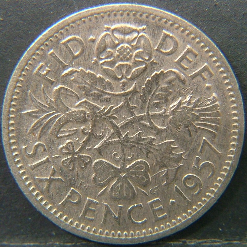 Additional view 2 of 🇬🇧 United Kingdom – Monarchs and Milestones 6 Pence 1957 coin