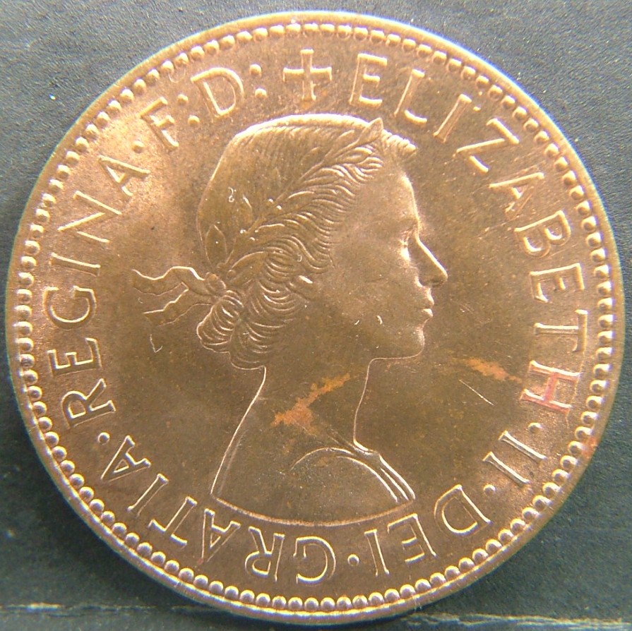 Back side of 🇬🇧 United Kingdom – Monarchs and Milestones Half Penny 1959 coin