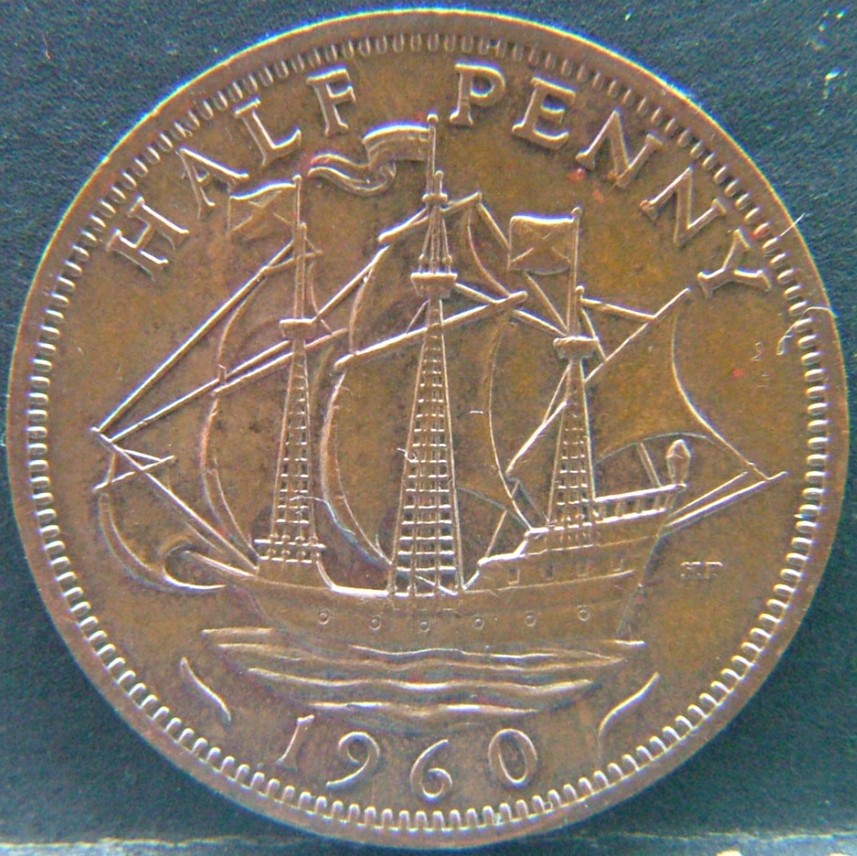 Additional view 1 of 🇬🇧 United Kingdom – Monarchs and Milestones Half Penny 1960 coin