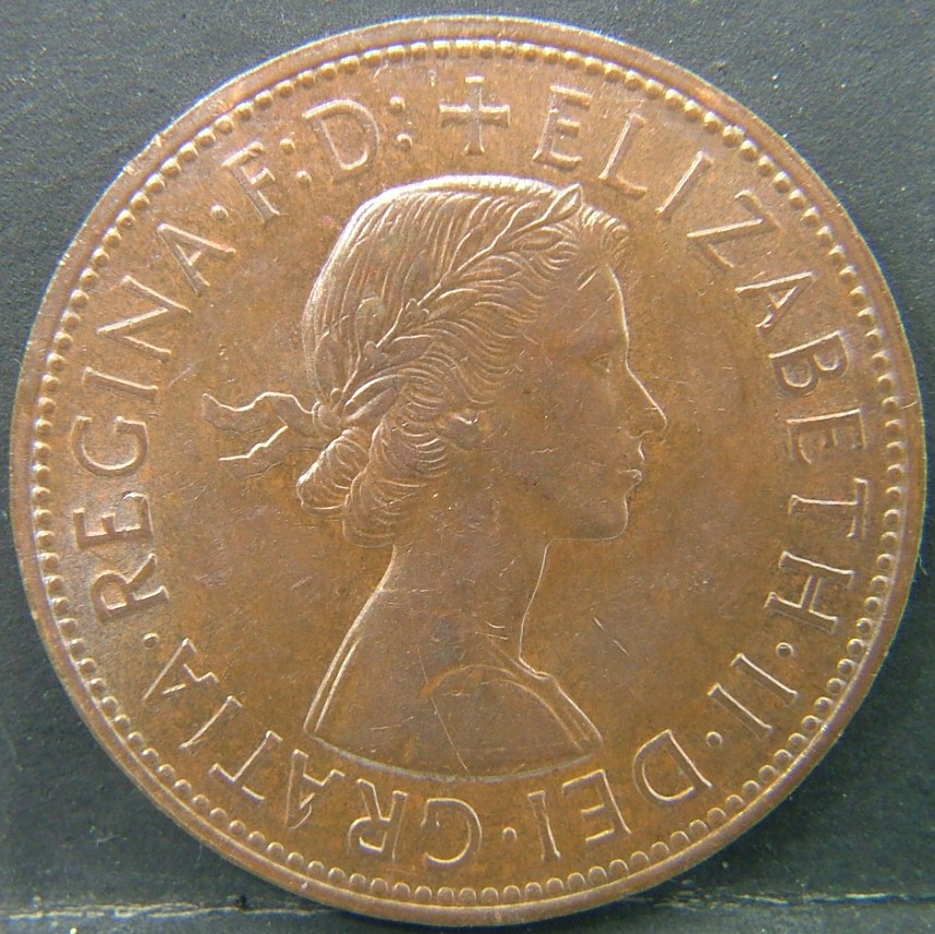 Back side of 🇬🇧 United Kingdom – Monarchs and Milestones 1 Penny 1961 coin