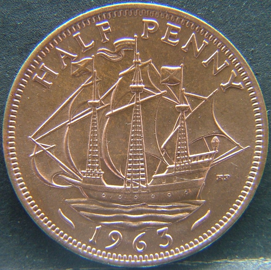 Additional view 1 of 🇬🇧 United Kingdom – Monarchs and Milestones Half Penny 1963 coin