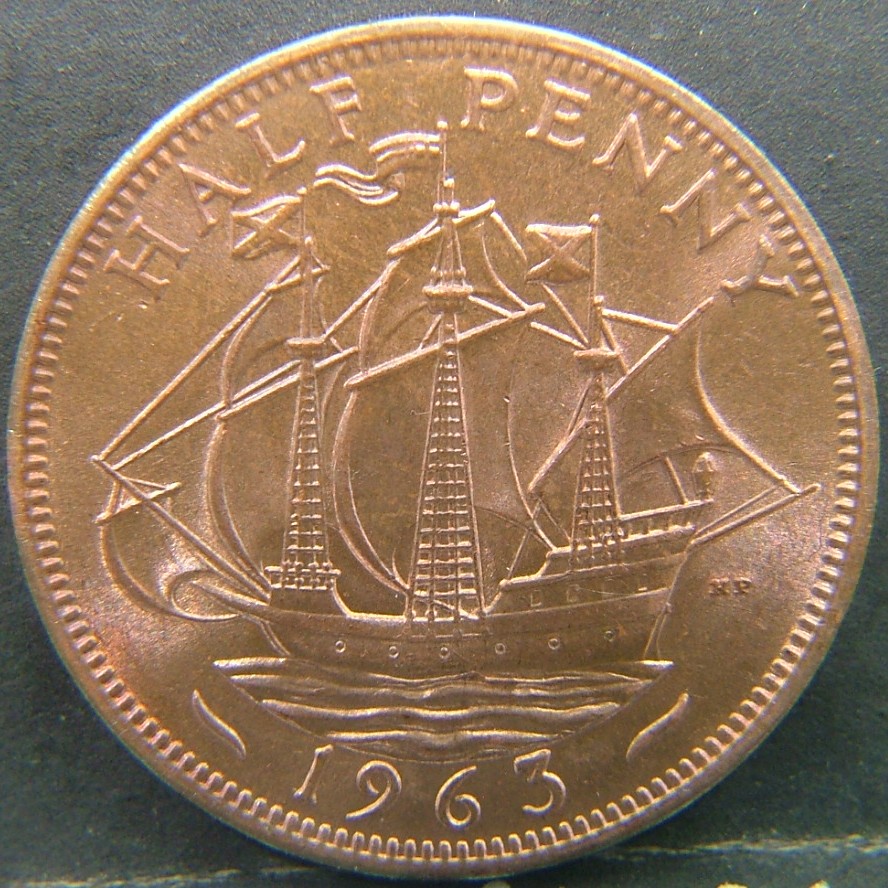 Additional view 2 of 🇬🇧 United Kingdom – Monarchs and Milestones Half Penny 1963 coin