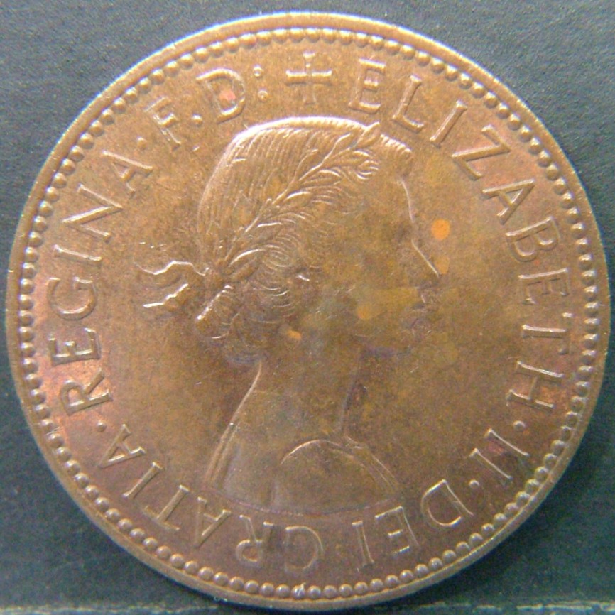 Back side of 🇬🇧 United Kingdom – Monarchs and Milestones Half Penny 1964 coin