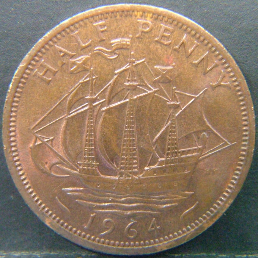 Additional view 2 of 🇬🇧 United Kingdom – Monarchs and Milestones Half Penny 1964 coin